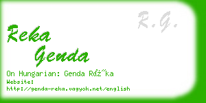 reka genda business card